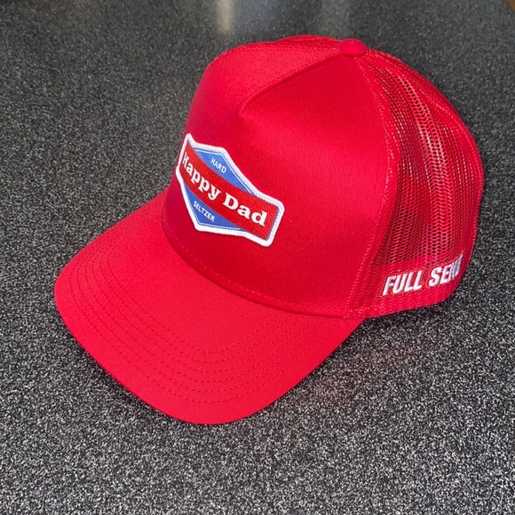 Happydad truck hat. Red. OS